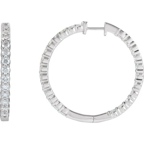 Inside-Outside Hoop Earrings Hopman Jewelers Elkhart, IN