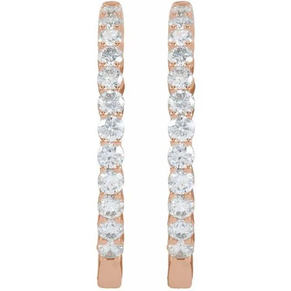 Inside-Outside Hoop Earrings Image 3 Comstock Jewelers Edmonds, WA