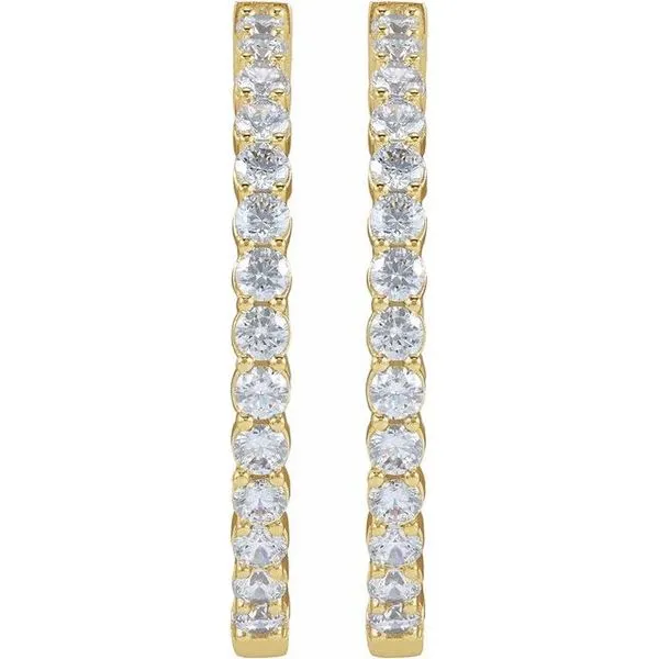 Inside-Outside Hoop Earrings Image 2 Comstock Jewelers Edmonds, WA