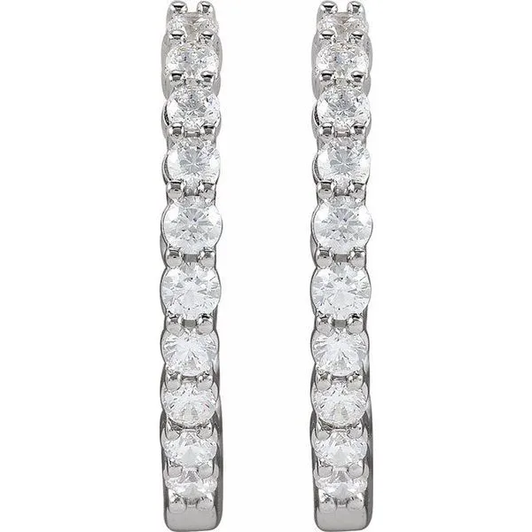 Inside-Outside Hoop Earrings Image 3 Comstock Jewelers Edmonds, WA