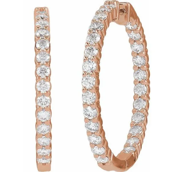 Inside-Outside Hoop Earrings Image 2 Northwood Jewelers Northwood, OH