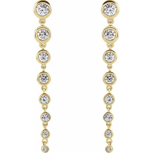 Lab-Grown Diamond Earrings Image 2 Ellsworth Jewelers Ellsworth, ME