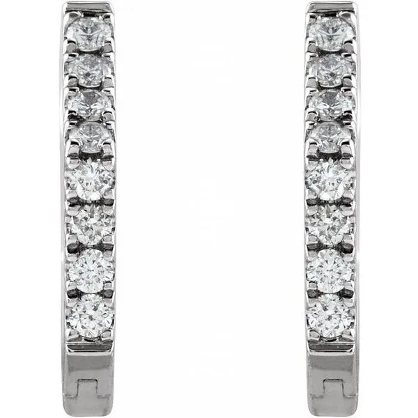 Geometric Huggie Earrings Image 2 Rasmussen Jewelers Spanish Fork, UT