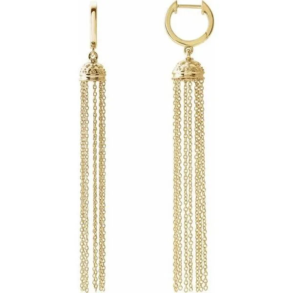 Hinged Hoop Chain Earrings Henry B. Ball Jewelers Canton, OH