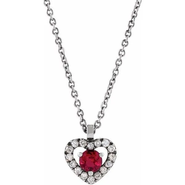Accented Heart Necklace Comstock Jewelers Edmonds, WA