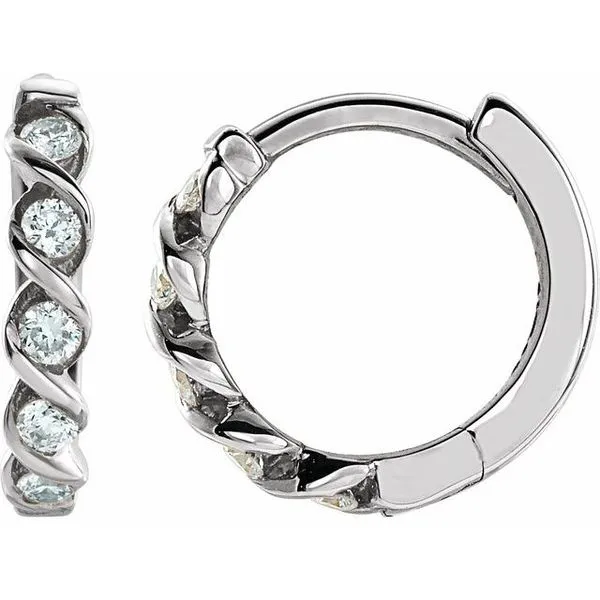 Twisted Hoop Earrings James Wolf Jewelers Mason, OH