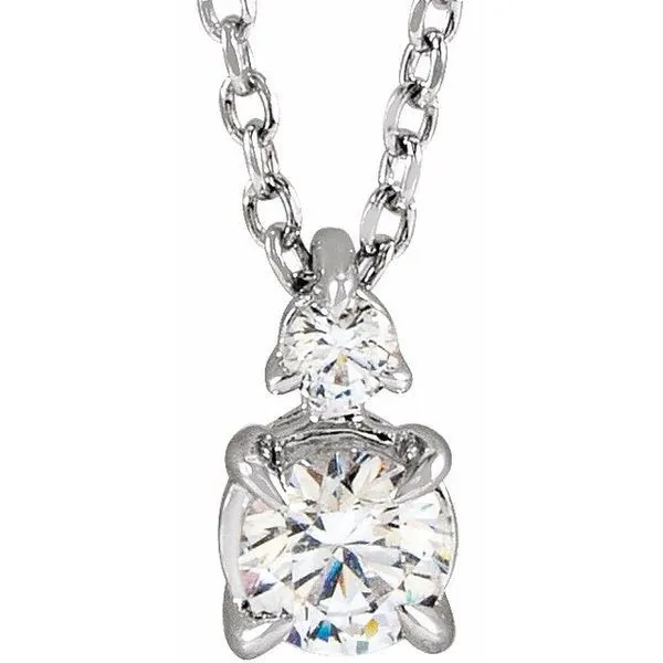 Accented Claw-Prong Necklace James Wolf Jewelers Mason, OH