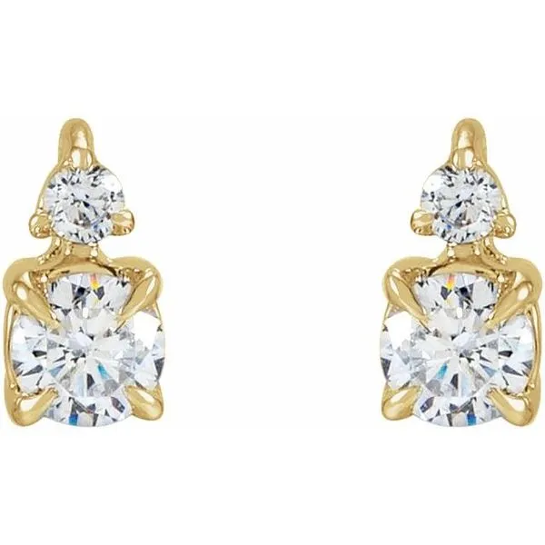 Lab-Grown Diamond Earrings Image 2 Henry B. Ball Jewelers Canton, OH