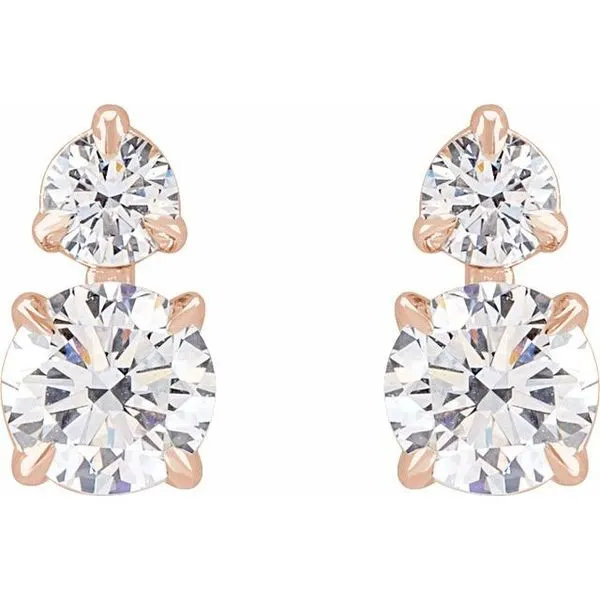 Lab-Grown Diamond Earrings Image 2 Delfine's Jewelry Charleston, WV