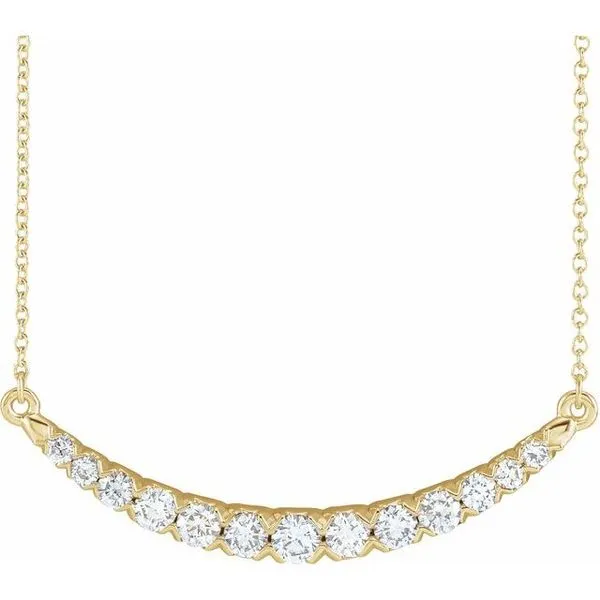 Lab-Grown Diamond Bar Necklace James Wolf Jewelers Mason, OH