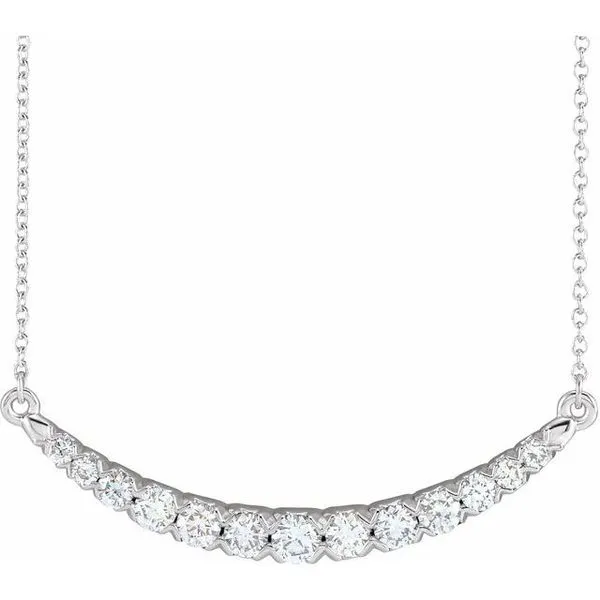 Lab-Grown Diamond Bar Necklace James Wolf Jewelers Mason, OH