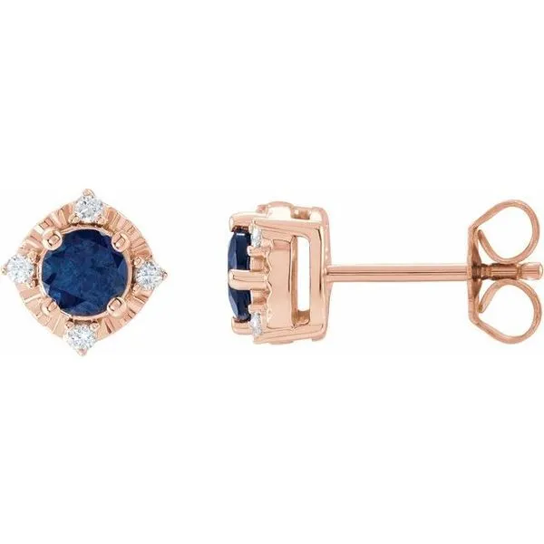 Halo-Style Birthstone Earrings M. J. Thomas Jewelers, Ltd. Stratford, CT