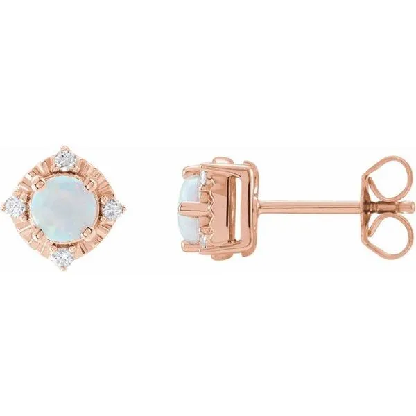 Halo-Style Birthstone Earrings Hopman Jewelers Elkhart, IN