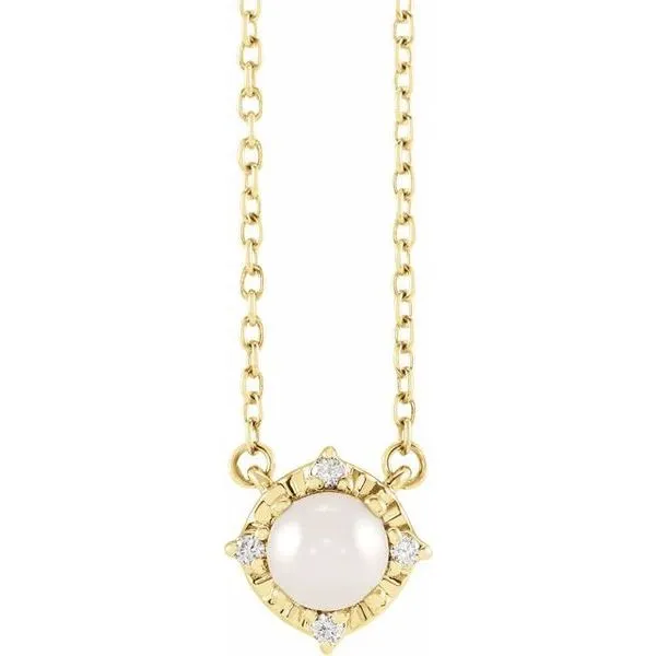 Halo-Style Birthstone Necklace Cravens & Lewis Jewelers Georgetown, KY