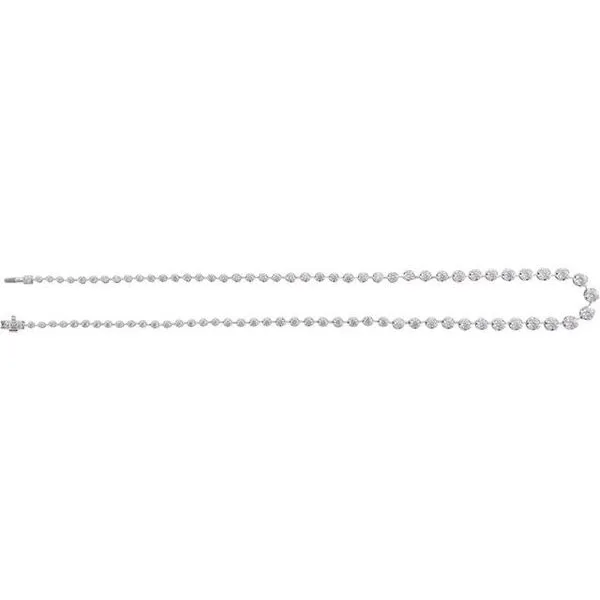 Lab-Grown Diamond Line Necklace Image 3 James Wolf Jewelers Mason, OH