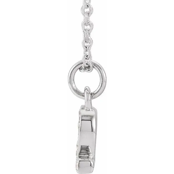 Petite Pavé™ Accented Numeral Necklace Image 2 James Wolf Jewelers Mason, OH