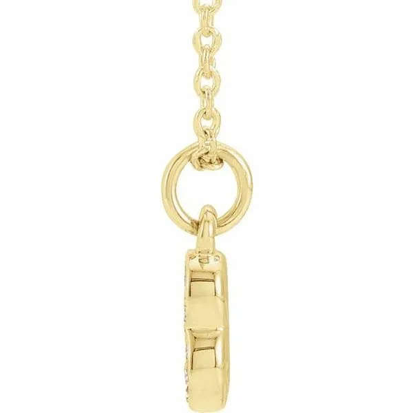 Petite Pavé™ Accented Numeral Necklace Image 2 James Wolf Jewelers Mason, OH