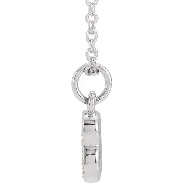 Petite Pavé™ Accented Numeral Necklace Image 2 James Wolf Jewelers Mason, OH