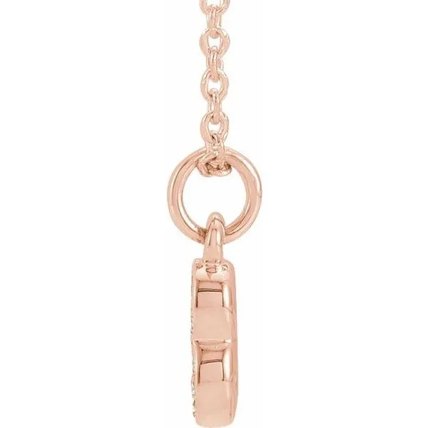 Petite Pavé™ Accented Numeral Necklace Image 2 James Wolf Jewelers Mason, OH