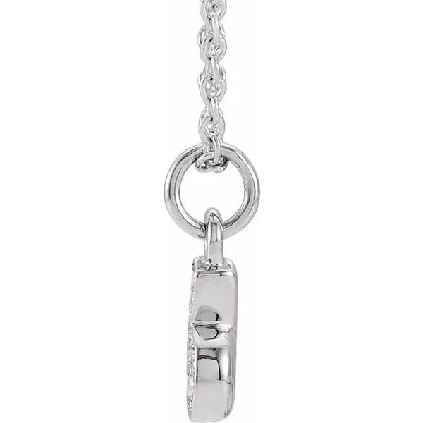 Petite Pavé™ Accented Numeral Necklace Image 2 James Wolf Jewelers Mason, OH