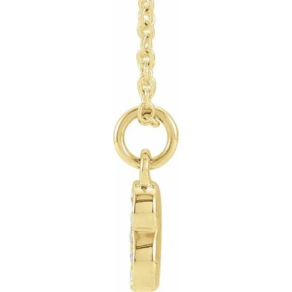 Petite Pavé™ Accented Numeral Necklace Image 2 James Wolf Jewelers Mason, OH