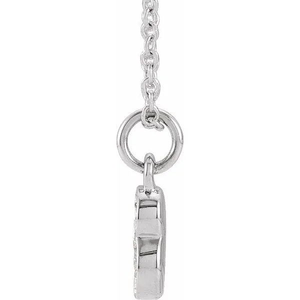 Petite Pavé™ Accented Numeral Necklace Image 2 James Wolf Jewelers Mason, OH