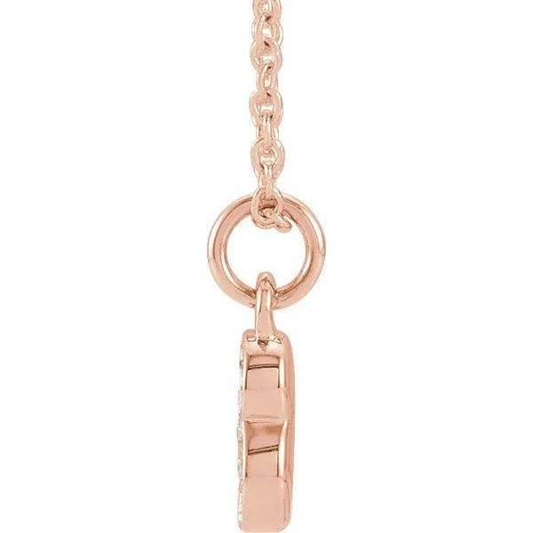 Petite Pavé™ Accented Numeral Necklace Image 2 Jewelry Design Studio Jensen Beach, FL