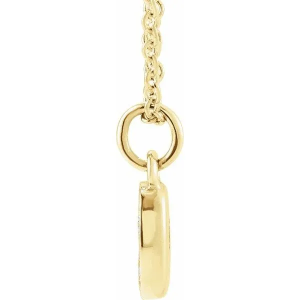 Petite Pavé™ Accented Numeral Necklace Image 2 Jewelry Design Studio Jensen Beach, FL