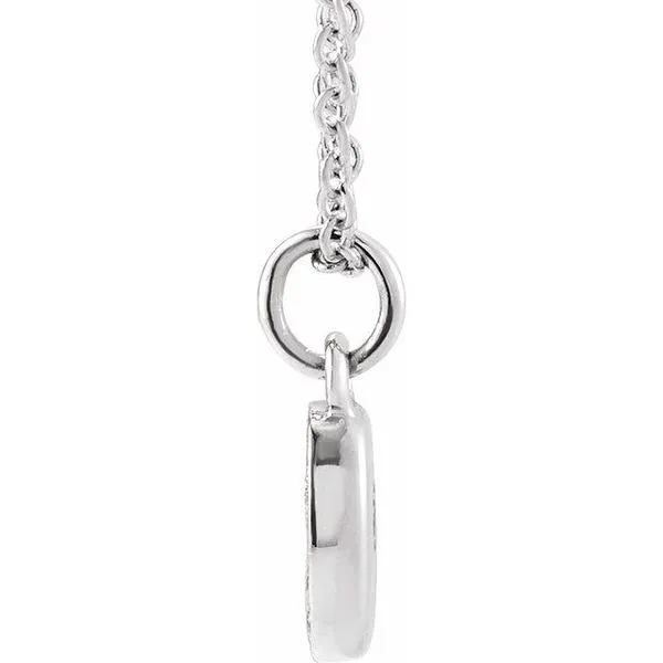 Petite Pavé™ Accented Numeral Necklace Image 2 James Wolf Jewelers Mason, OH