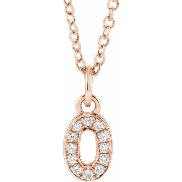 Petite Pavé™ Accented Numeral Necklace Jewelry Design Studio Jensen Beach, FL