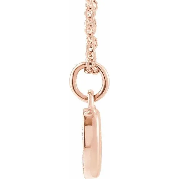 Petite Pavé™ Accented Numeral Necklace Image 2 James Wolf Jewelers Mason, OH