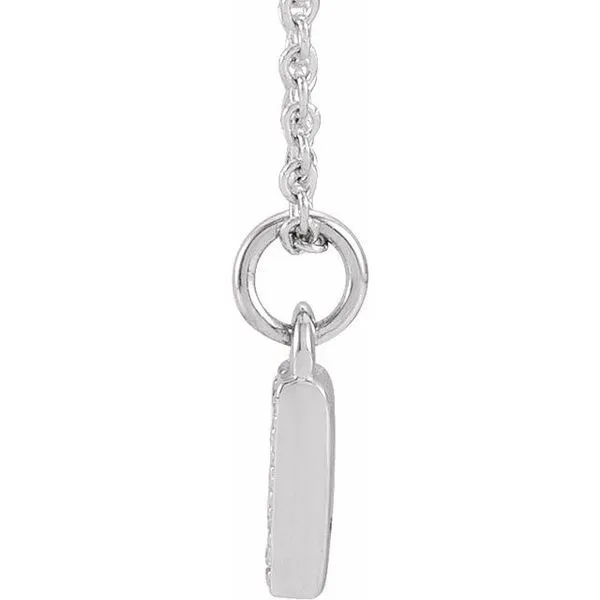 Petite Pavé™ Accented Numeral Necklace Image 2 James Wolf Jewelers Mason, OH