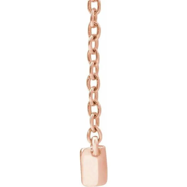 Lab-Grown Bar Necklace Image 2 Long Jewelers Chesapeake, VA