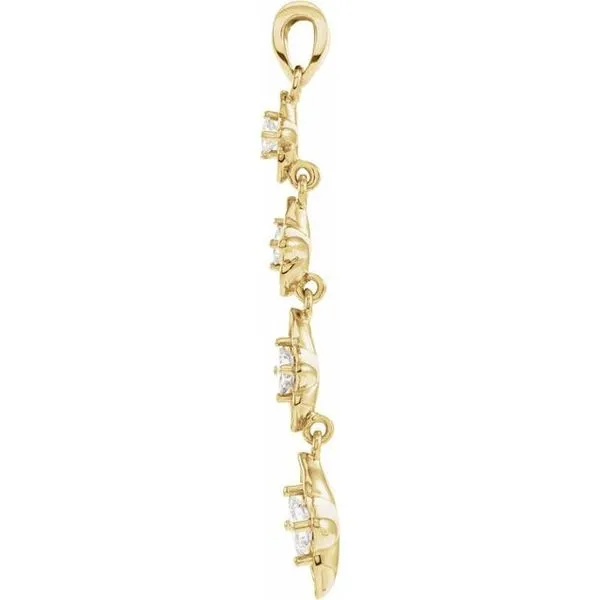 Journey Floral Graduated Pendant Image 2 Henry B. Ball Jewelers Canton, OH