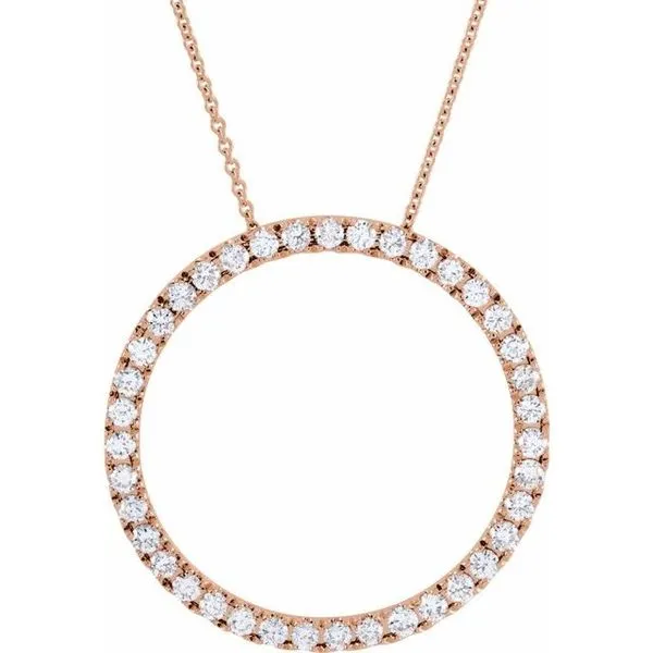 Accented Circle Necklace Hart's Jewelers Grants Pass, OR