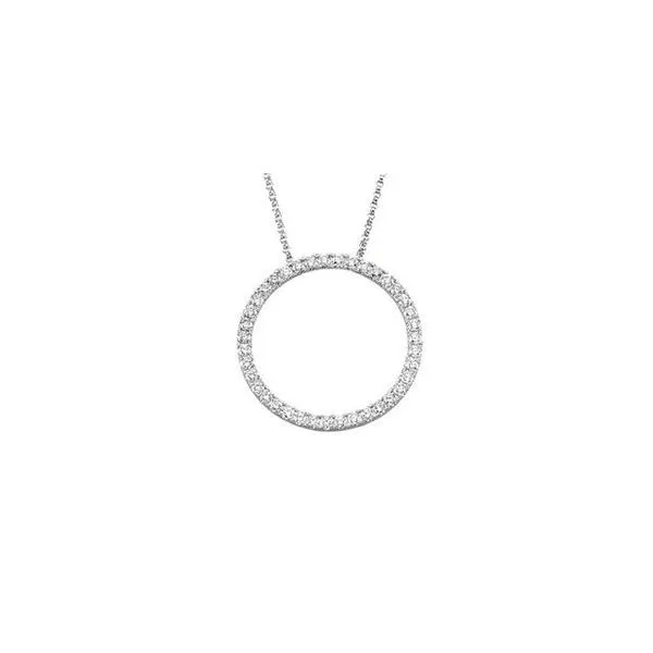 Accented Circle Necklace Image 2 Holly's Jewelry Mountain Home, AR