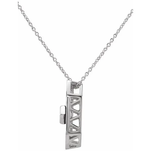 Halo-Style Necklace Image 2 Ellsworth Jewelers Ellsworth, ME