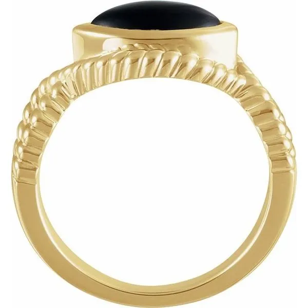 Bezel-Set Rope Ring Image 2 Boyd Jewelers Wesley Chapel, FL