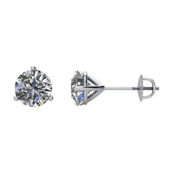 Round 3-Prong Stud Earrings Hart's Jewelers Grants Pass, OR