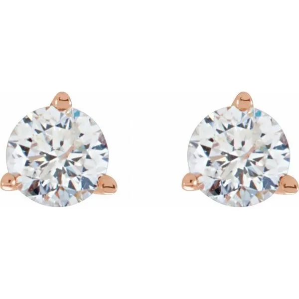 Round 3-Prong Cocktail-Style Stud Earrings Image 2 John E. Koller Jewelry Designs owasso, OK