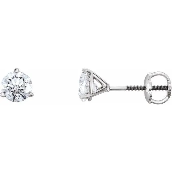 Round 3-Prong Stud Earrings Henry B. Ball Jewelers Canton, OH