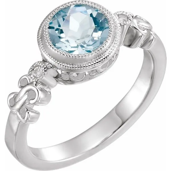 Accented Bezel-Set Ring Moseley Diamond Showcase Inc Lexington, SC