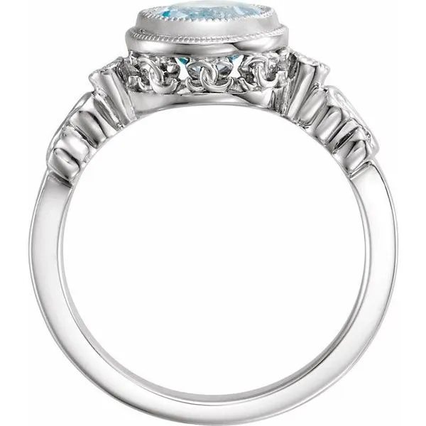 Accented Bezel-Set Ring Image 2 Hart's Jewelers Grants Pass, OR