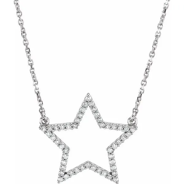 Accented Star Necklace Hart's Jewelers Grants Pass, OR