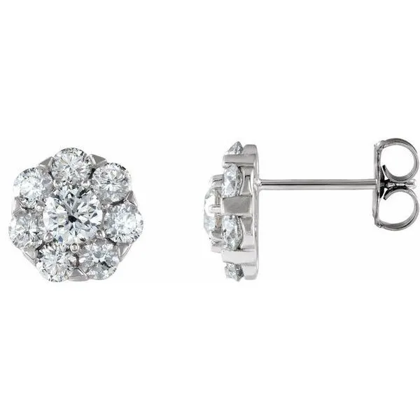 Cluster Earrings J. Meredith Jewelers Delafield, WI
