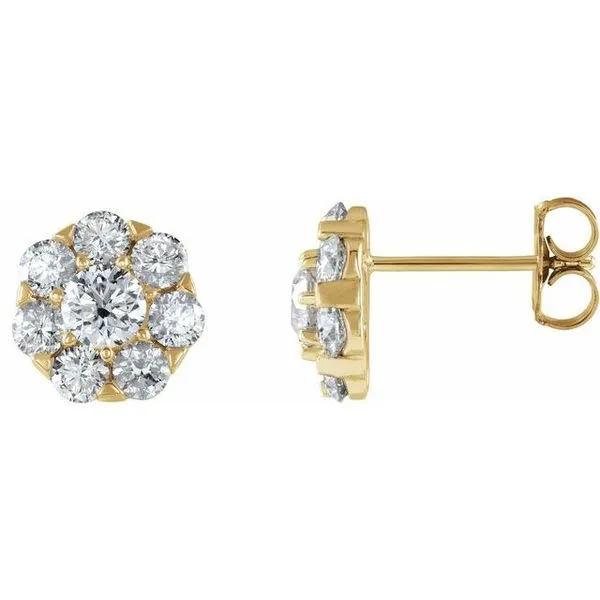 Cluster Earrings J. Meredith Jewelers Delafield, WI