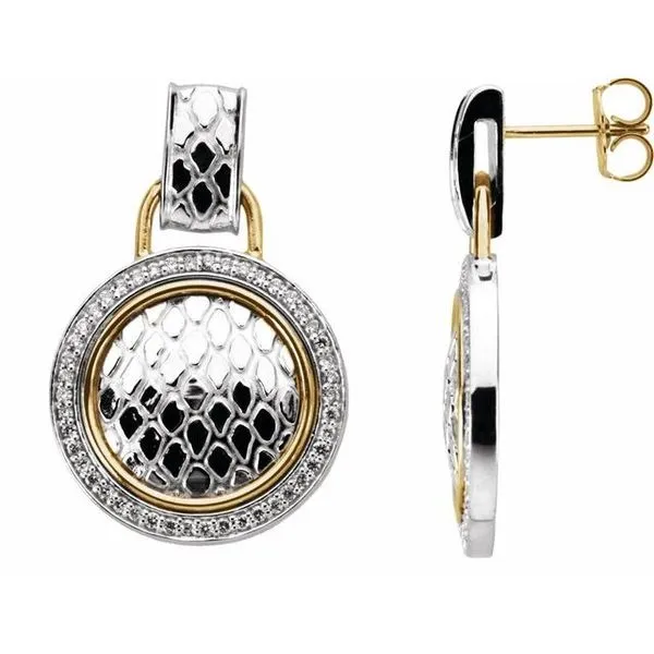 Accented Snake Skin Earrings Hart's Jewelers Grants Pass, OR