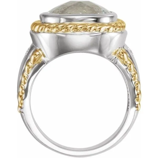 Accented Rope Ring Image 2 M. J. Thomas Jewelers, Ltd. Stratford, CT