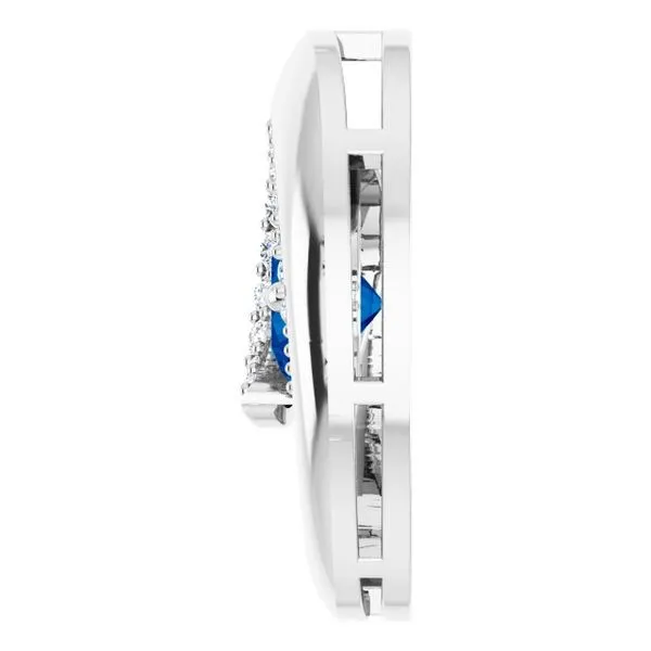 Accented Circle Pendant Image 3 Hart's Jewelers Grants Pass, OR