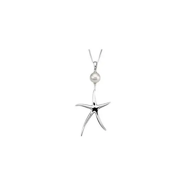 Pearl Starfish Necklace Becky Beck's Jewelry DeKalb, IL